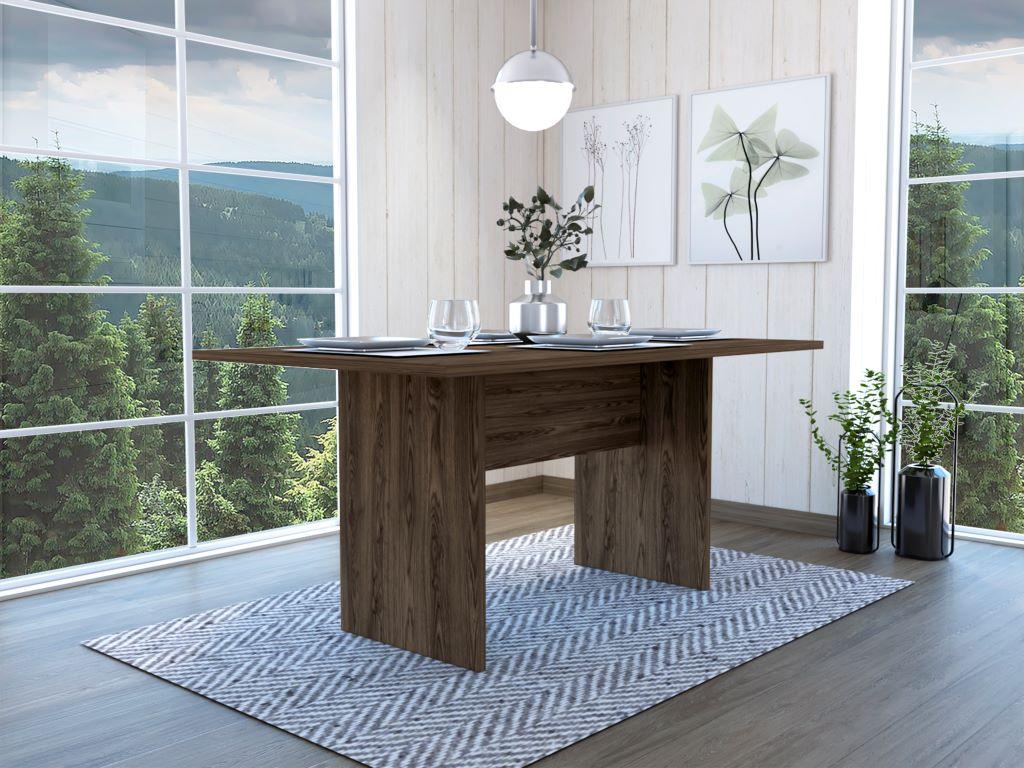 Mesa De Comedor Veluna Coñac 6 Puestos