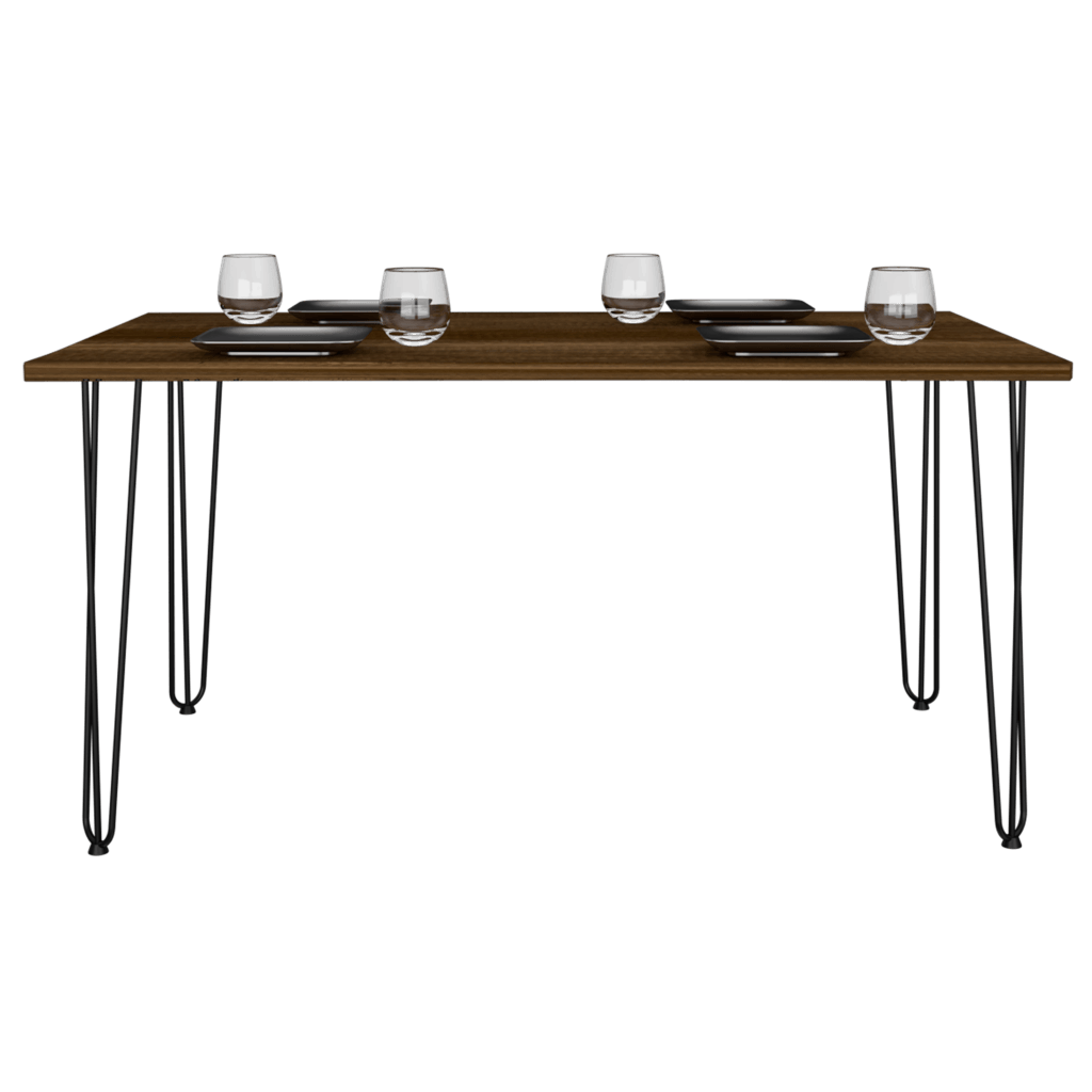 Mesa De Comedor Vamira Caramelo 6 Puestos
