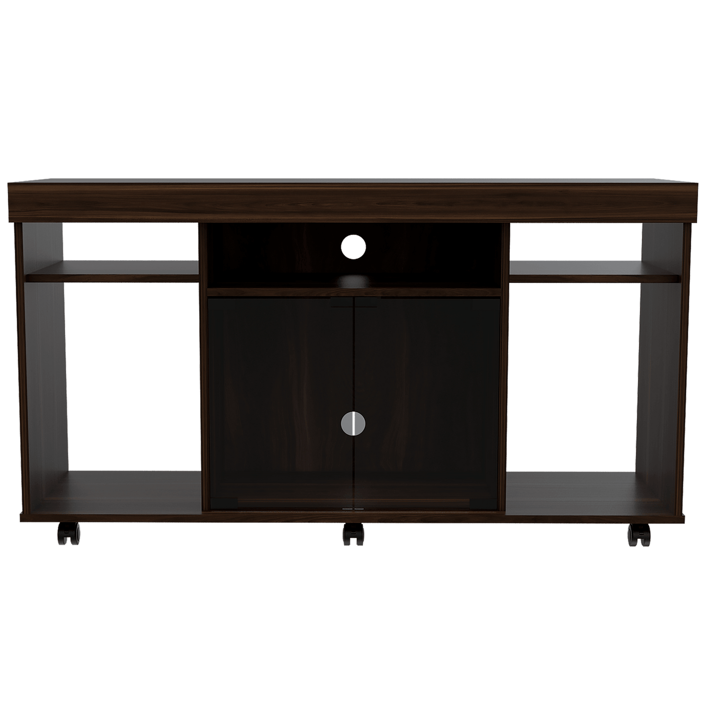 Mesa Para Tv Bearke Coñac Y Wengue Para Televisor De 50 Pulgadas