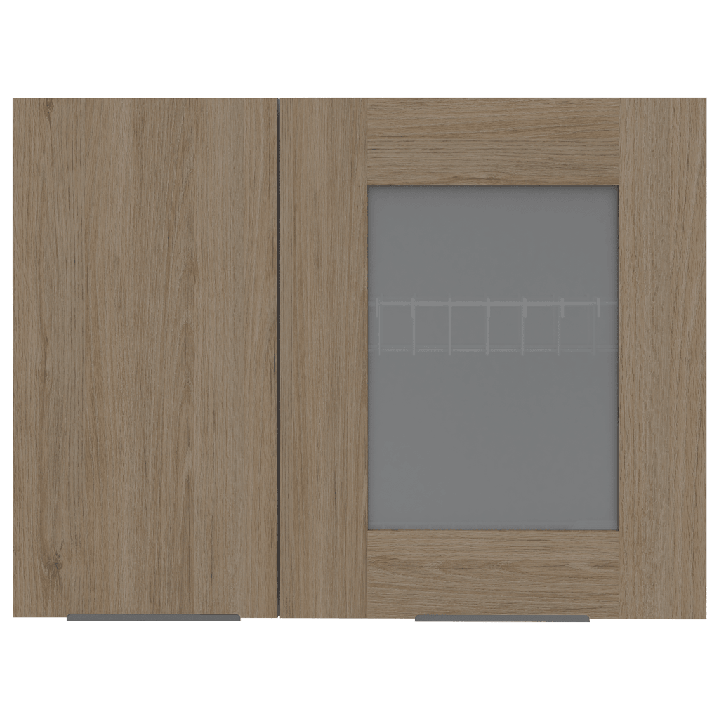 Mueble Superior Cocina Fuxx Blanco Y Rovere 80 Cm