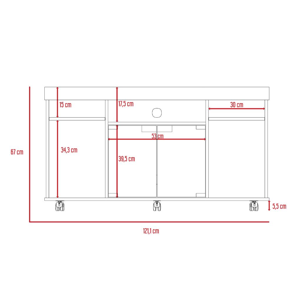 Mesa Para Tv Celuma Wengue Para 46"