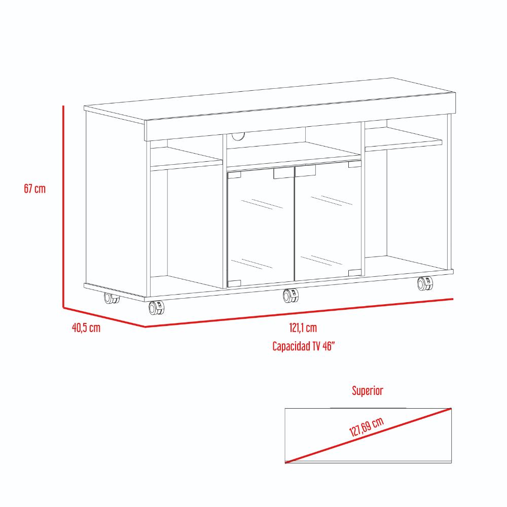 Mesa Para Tv Celuma Wengue Para 46"