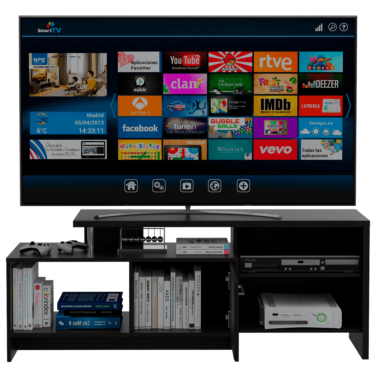 Mesa Para Tv Montan Wenguepara Tv De 49"