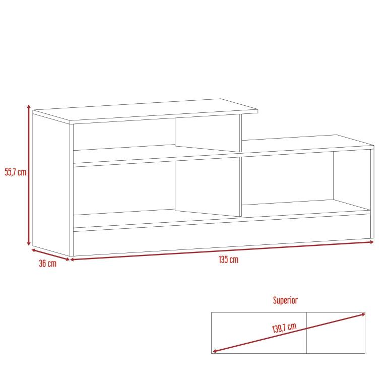 Mesa Para Tv Perssia Wengue Para Tv De 43"