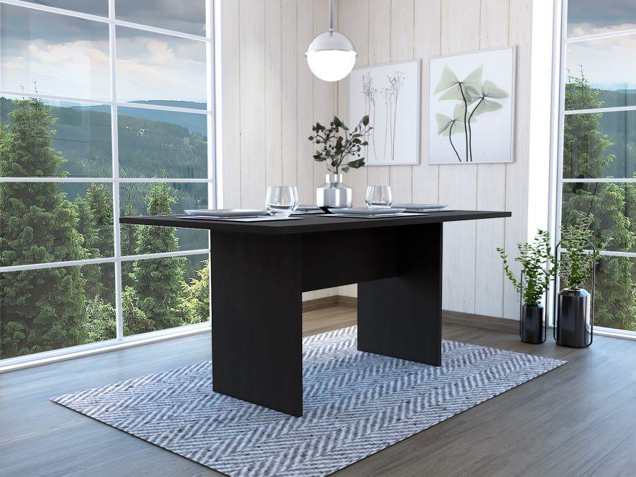 Mesa De Comedor Veluna Wengue 6 Puestos