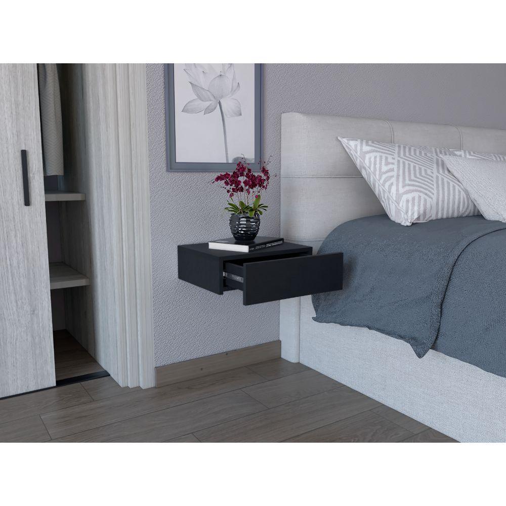 Mesa De Noche Flotante Jumira Wengue