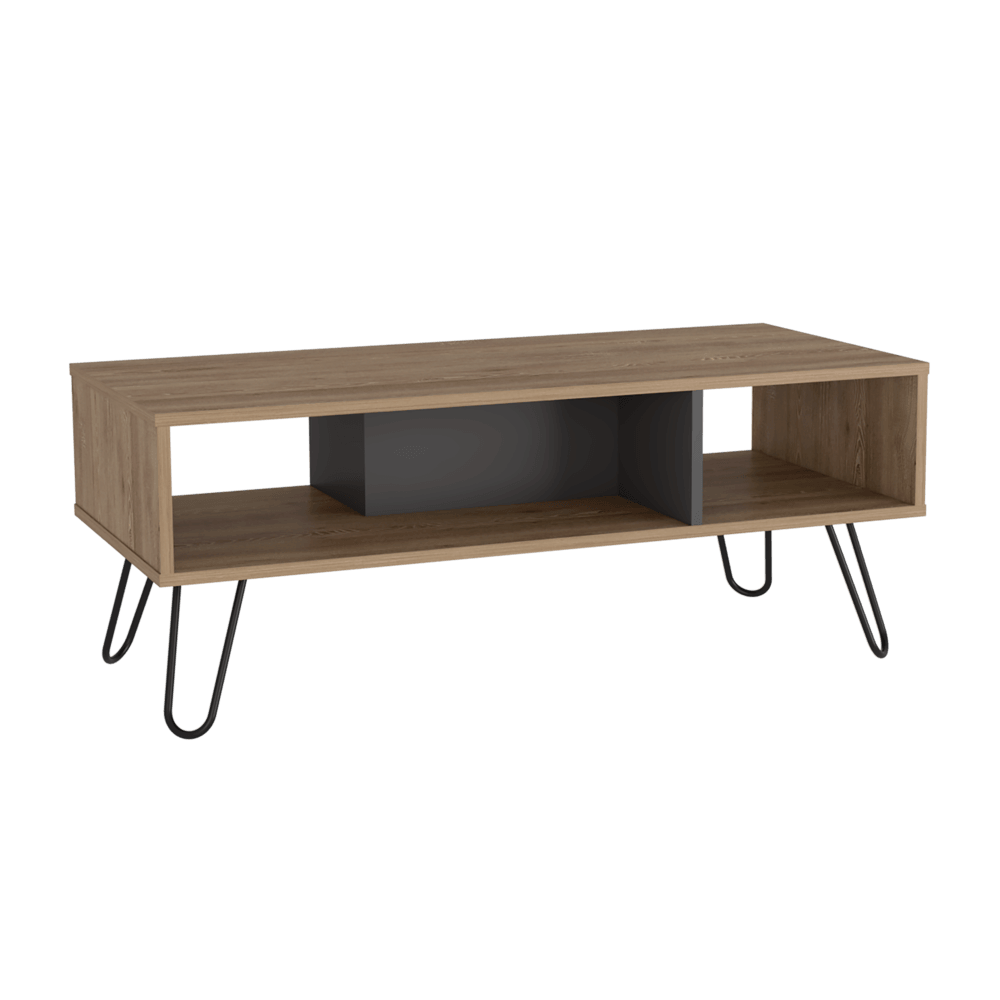 Mesa De Centro Temora Miel Y Plomo