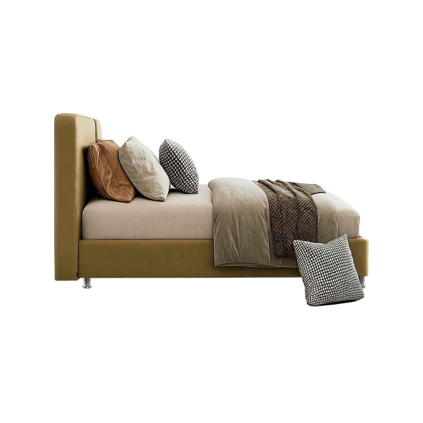 Cama Queen Gabor Mostaza