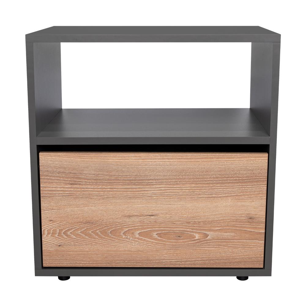 Mesa De Noche Syvana Plomo Miel