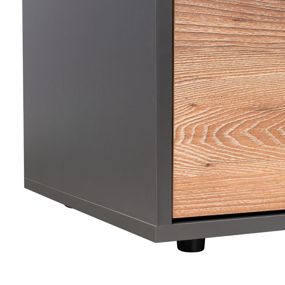 Mesa De Noche Syvana Plomo Miel