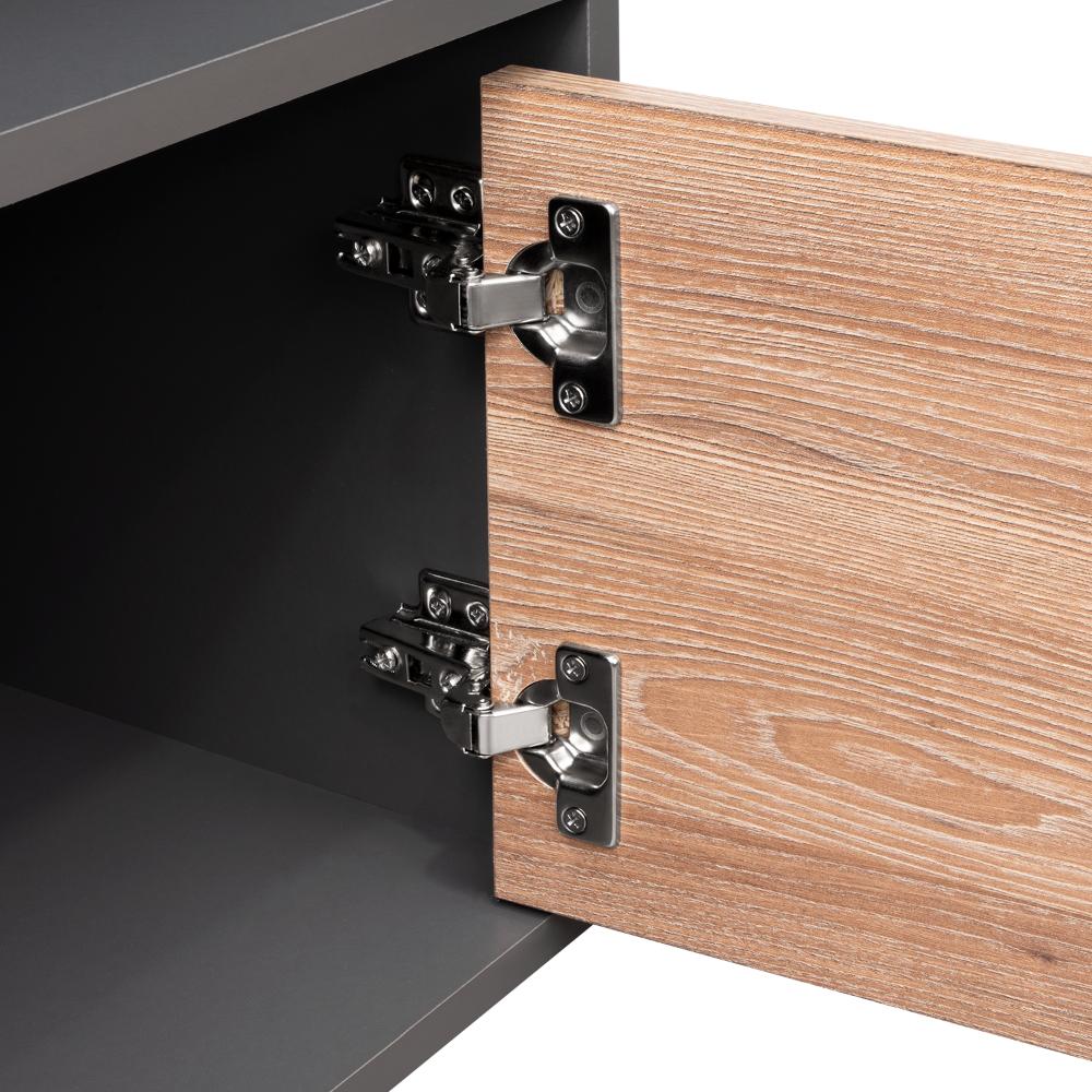 Mesa De Noche Syvana Plomo Miel