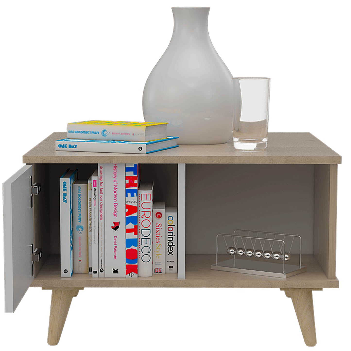 Mesa De Centro Topacio Rovere Y Blanco