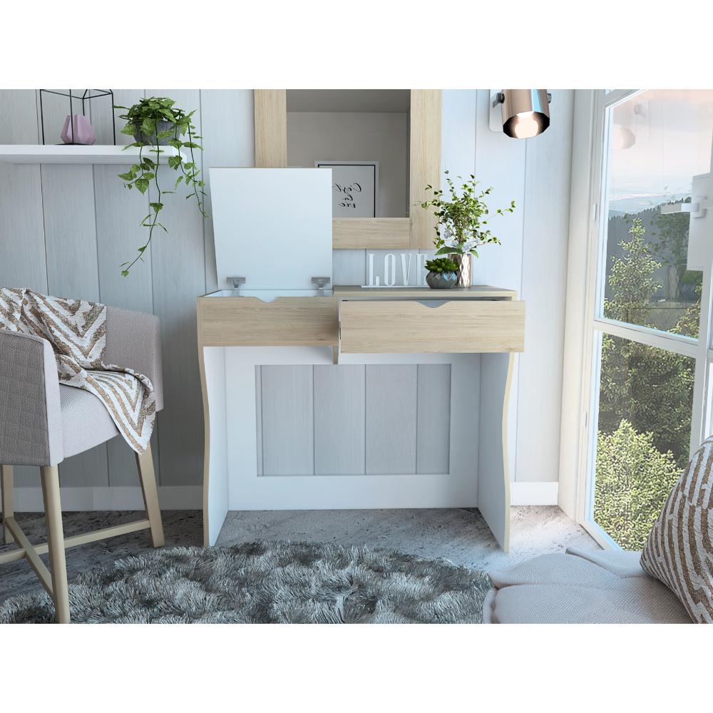 Mueble Tocador Kylian Rovere Y Blanco
