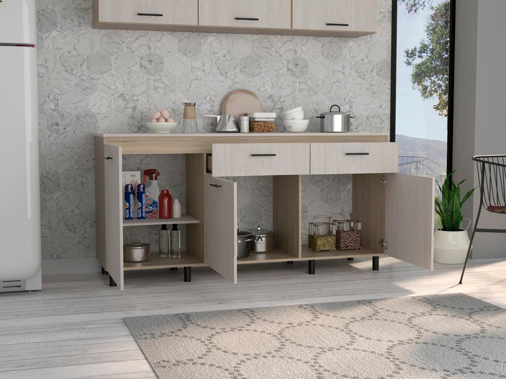 Modulo Inferior Cocina Vionel Rovere Niebla 180 Cm