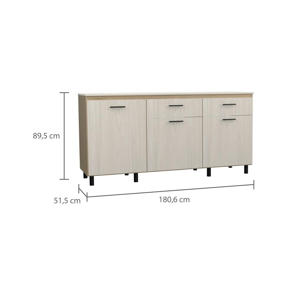 Modulo Inferior Cocina Vionel Rovere Niebla 180 Cm