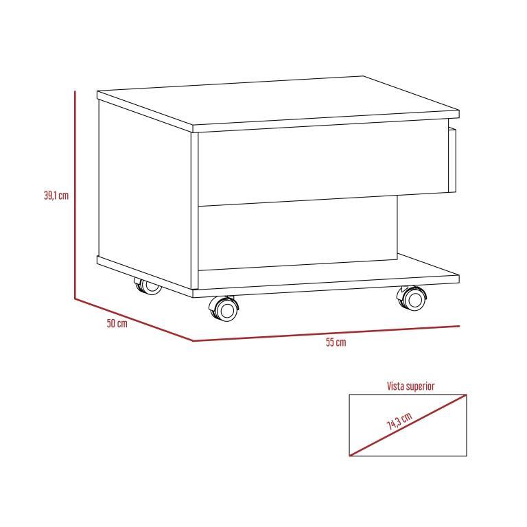 Mesa Funcional Denure 5G-1 Rovere + Wengue