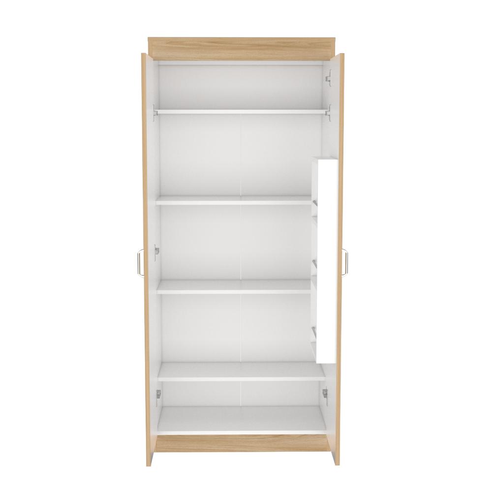 Mueble Alacena Lyssy Fresno Y Blanco