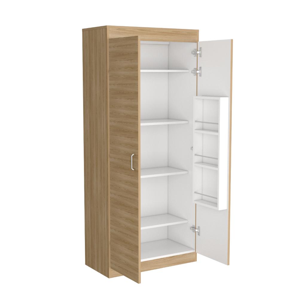 Mueble Alacena Lyssy Fresno Y Blanco