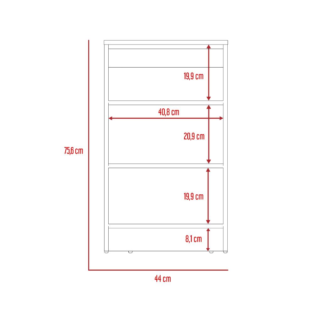 Mueble Optimizador 3 Kaleza Bi Color Duna Blanco