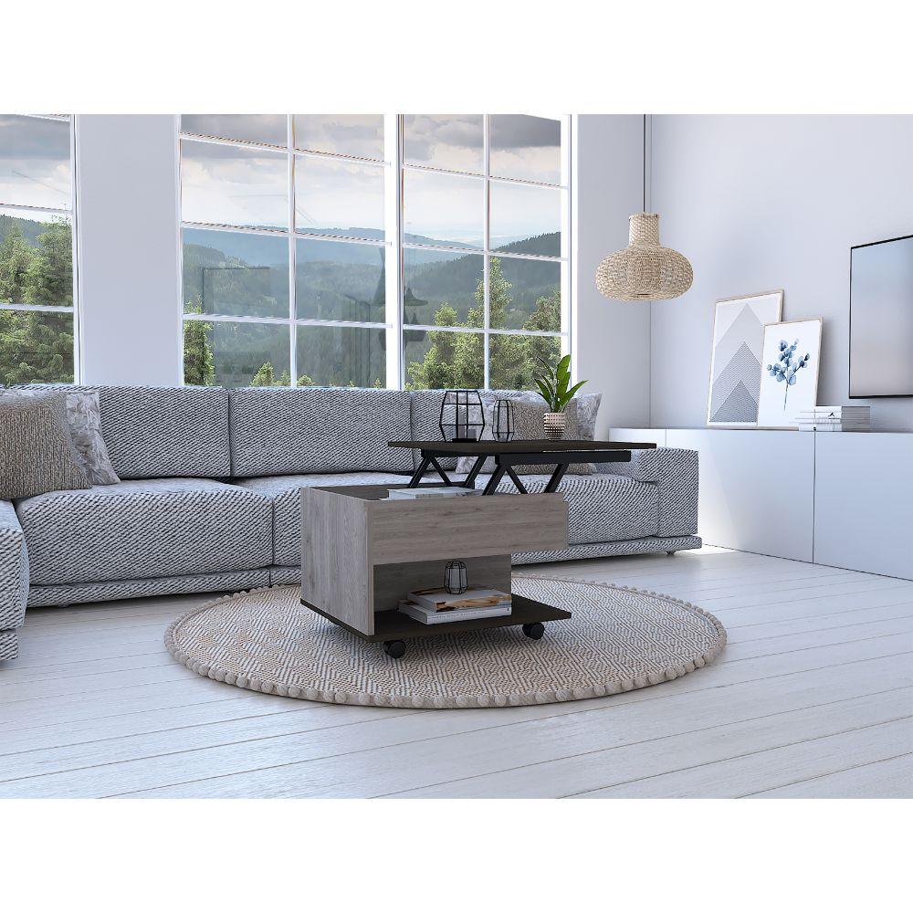Mesa Funcional Denure 5G-1 Ceniza + Wengue