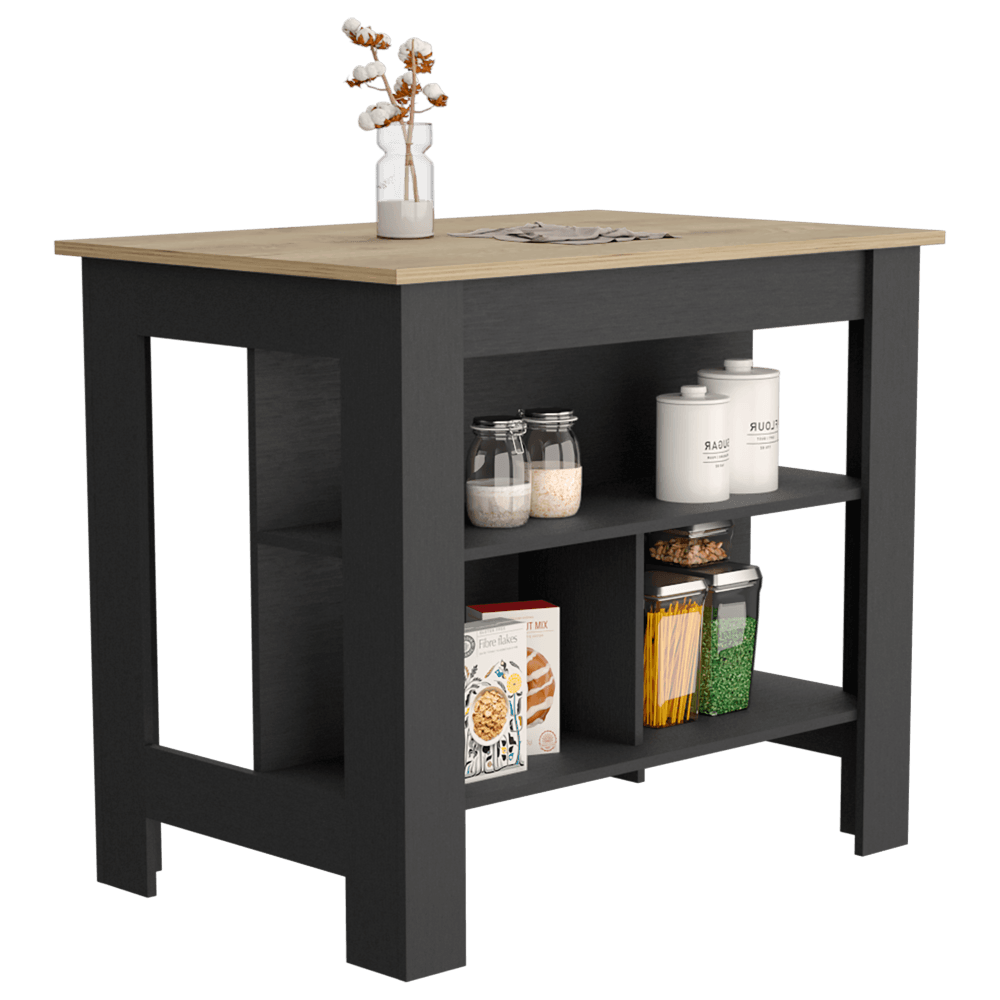 Barra De Cocina Serima Wengue Y Macadamia M