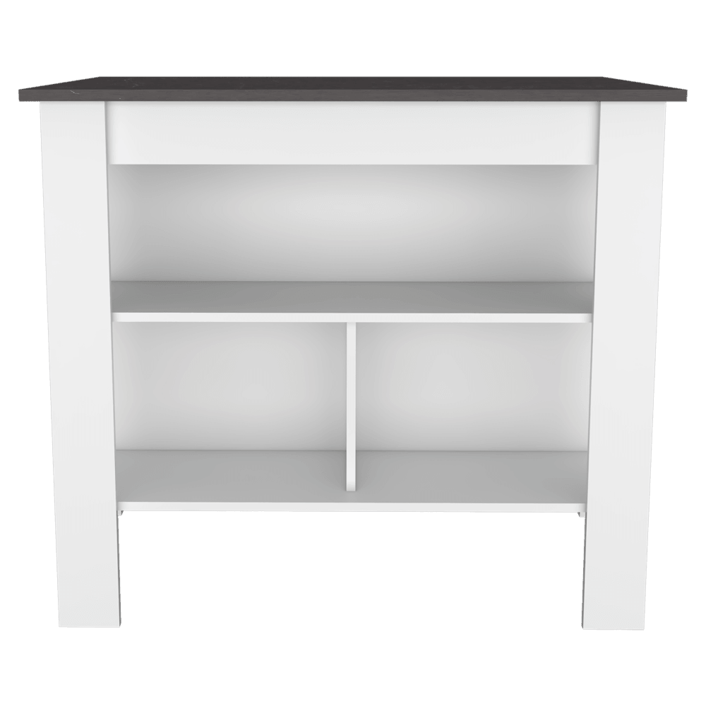Barra De Cocina Serima Blanco Y Gris Claro