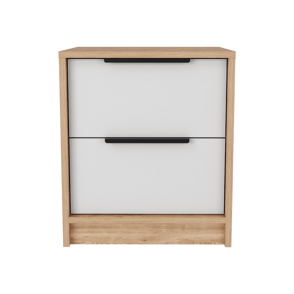 Mesa De Noche Okria Blanco Y Miel