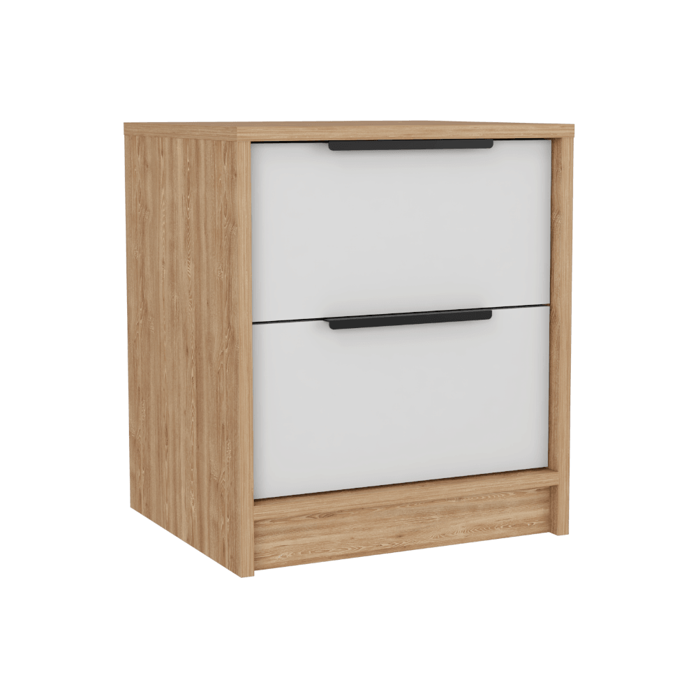 Mesa De Noche Okria Blanco Y Miel