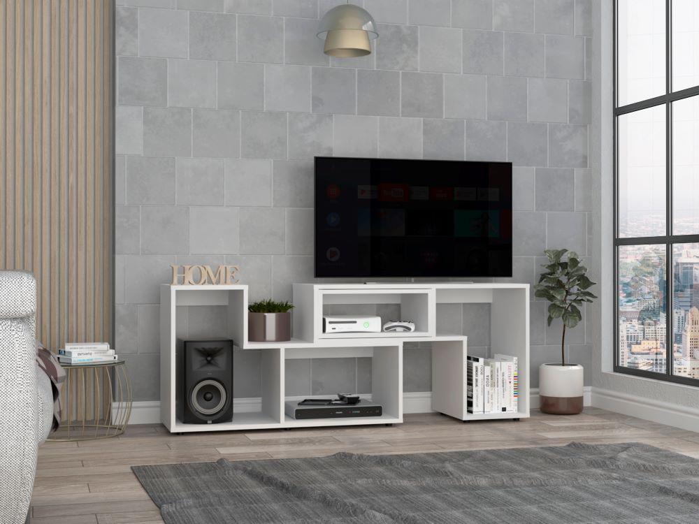 Mesa Para Tv Veluna Blanco Para Tv De 50"