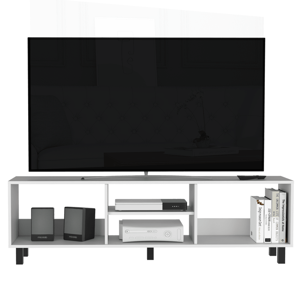 Rack Para Tv Lureon 160 Blanco Hasta 70"
