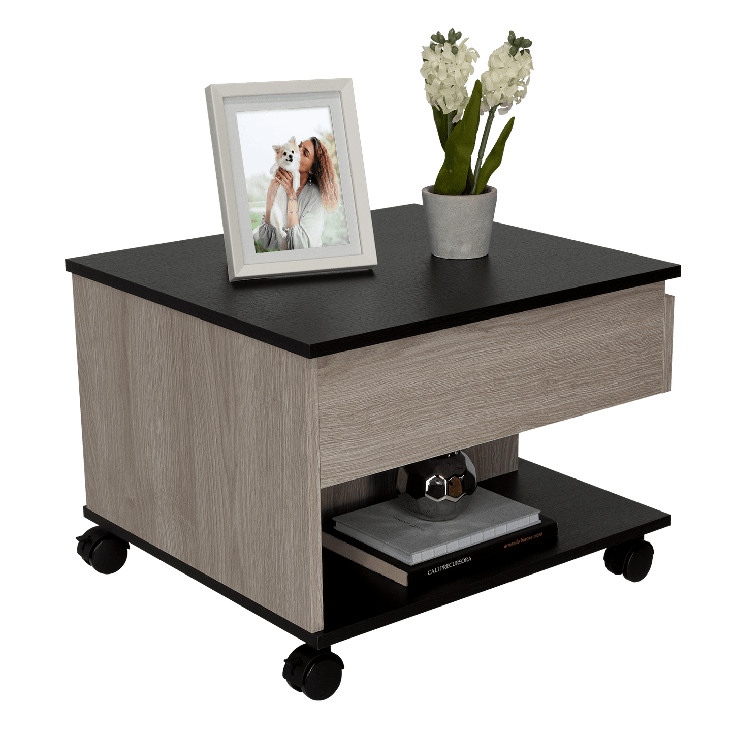 Mesa Funcional Denure 5G-1 Ceniza + Wengue