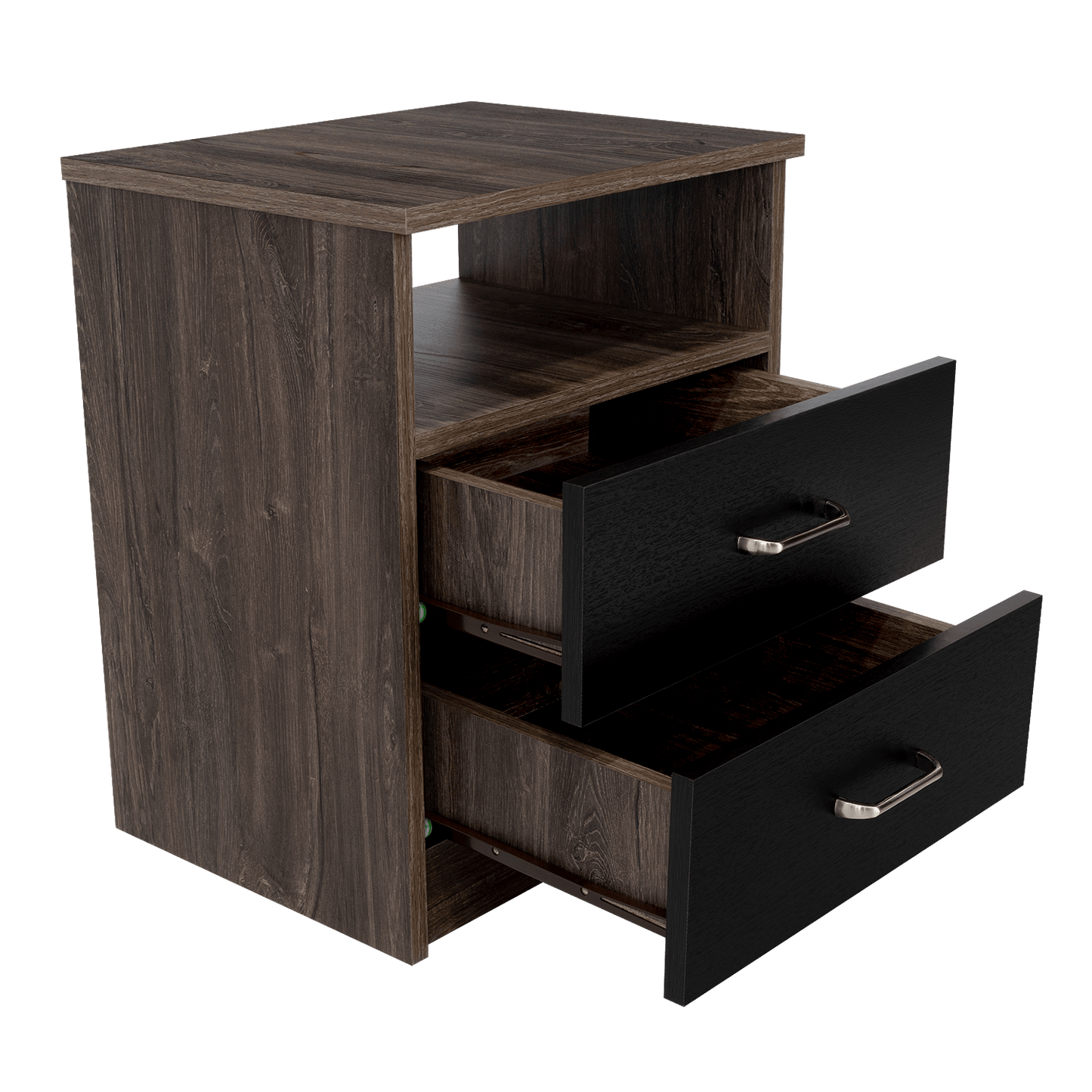Mesa De Noche Shelf Siena + Wengue