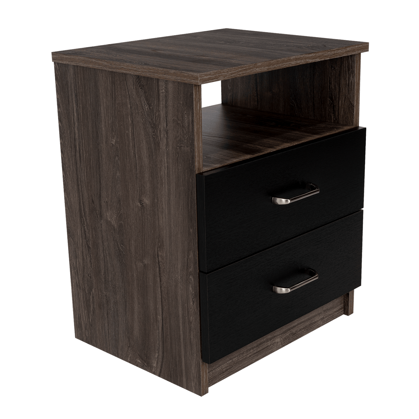 Mesa De Noche Shelf Siena + Wengue