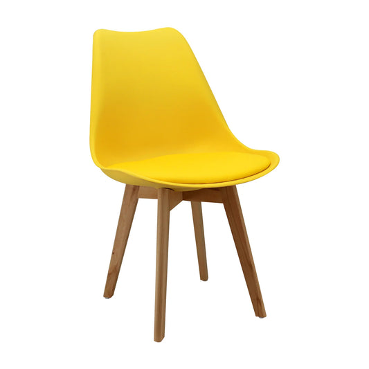 Silla Tapizada Milano Amarillo