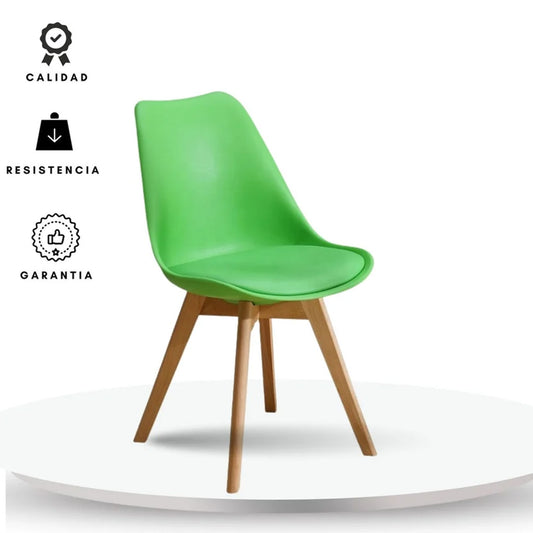 Silla Tapizada Milano Verde
