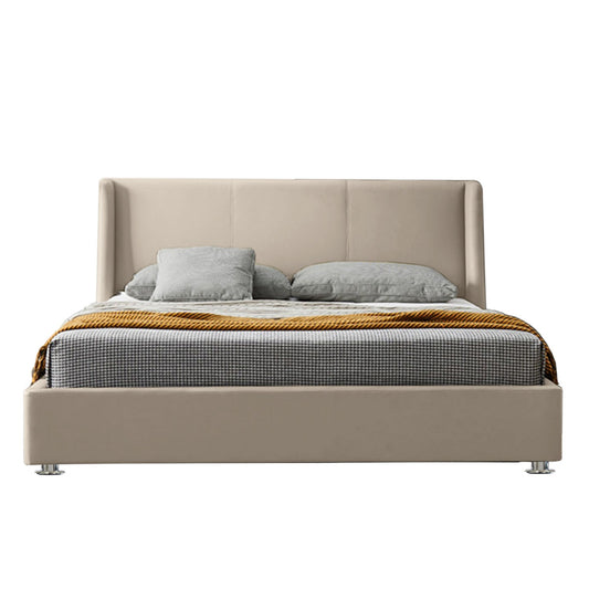 Base Cama Con Espaldar King Mousai Beige