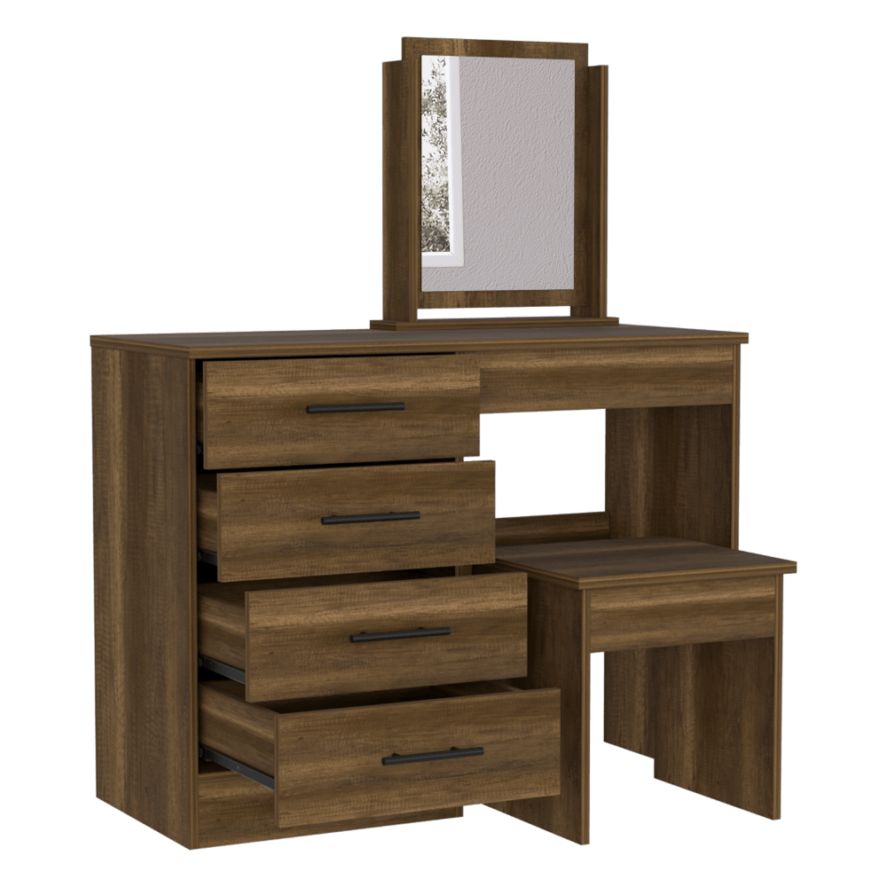 Mueble Tocador Okria Cobre Y Wengue