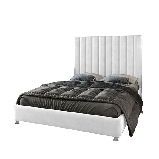 Base Cama Con Espaldar Doble Natura Blanco