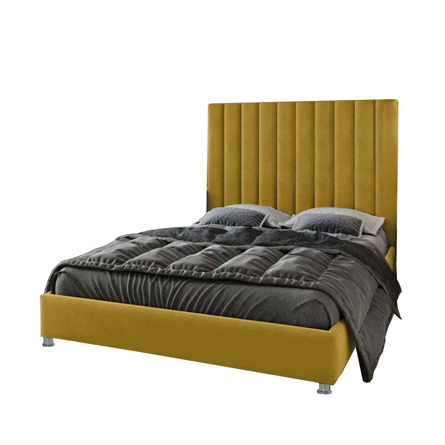 Espaldar de Cama Queen Natura mostaza