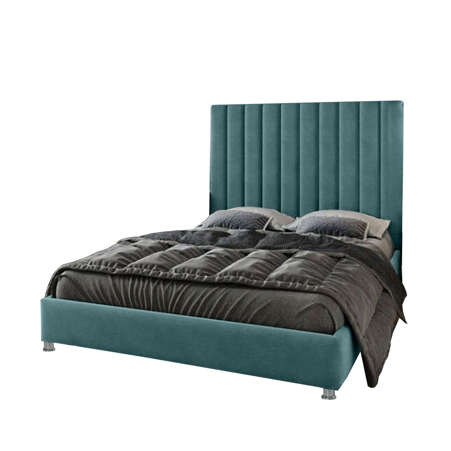 Espaldar de Cama Doble Natura 140x150x10 verde