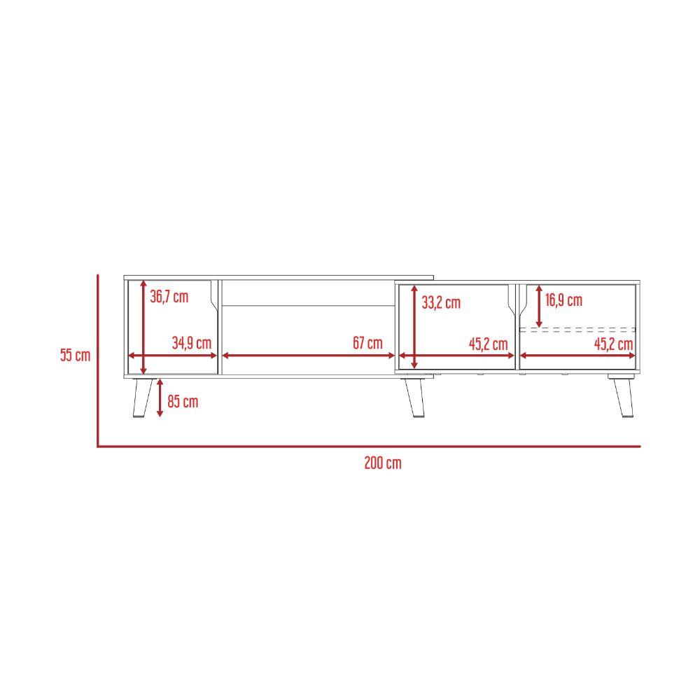 Mesa Para Tv Ornari Wengue Para Tv De 50"