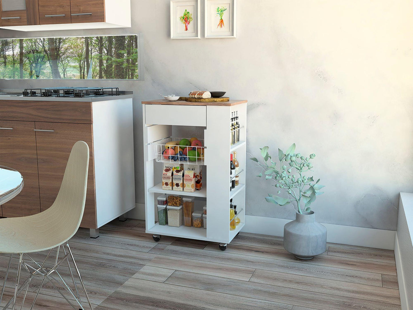 Organizador De Cocina Orilán Blanco Y Duna