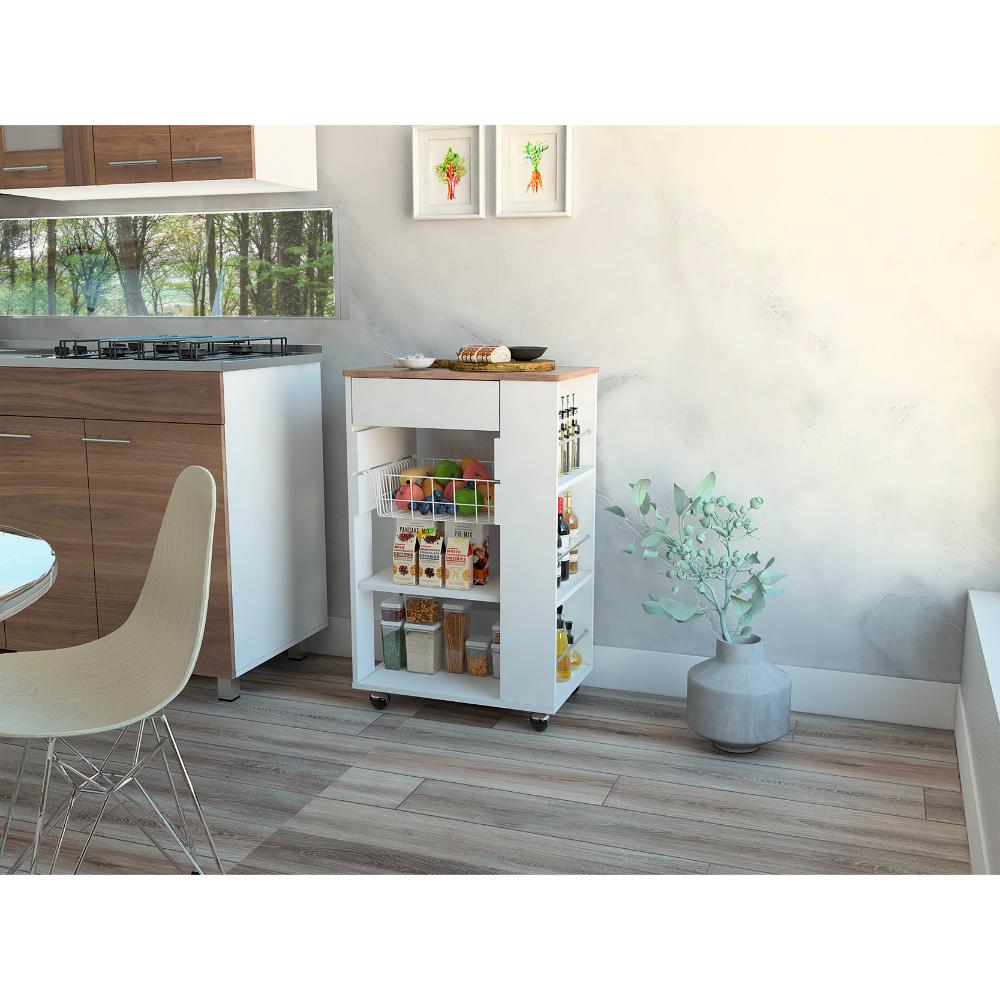 Organizador De Cocina Orilán Blanco Y Moca