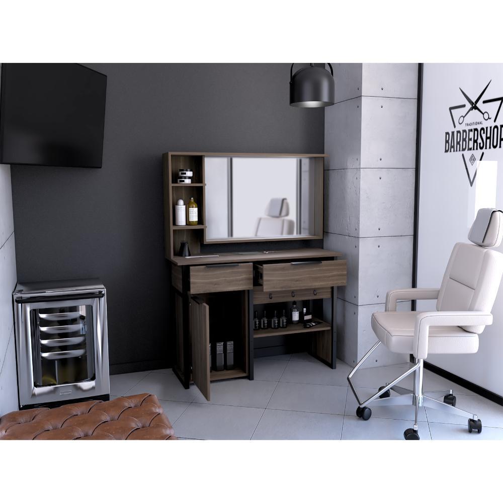 Tocador O Mueble De Barberia Hopany Milan
