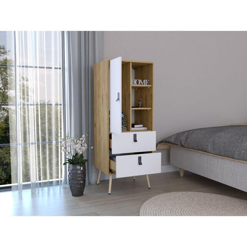 Comoda Alta Revali Macadamia Blanco