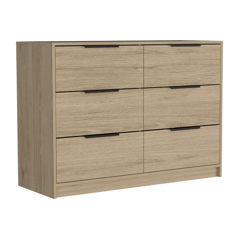 Comoda 4 Cajones Okria Rovere + Blanco