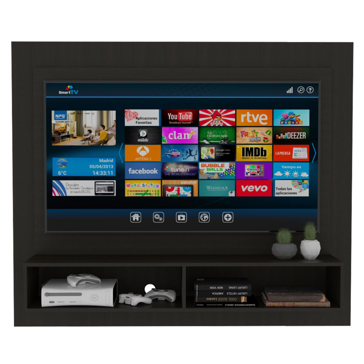 Panel De Tv Jowel Wengue Para Televisor De Hasta 55 Pulgadas