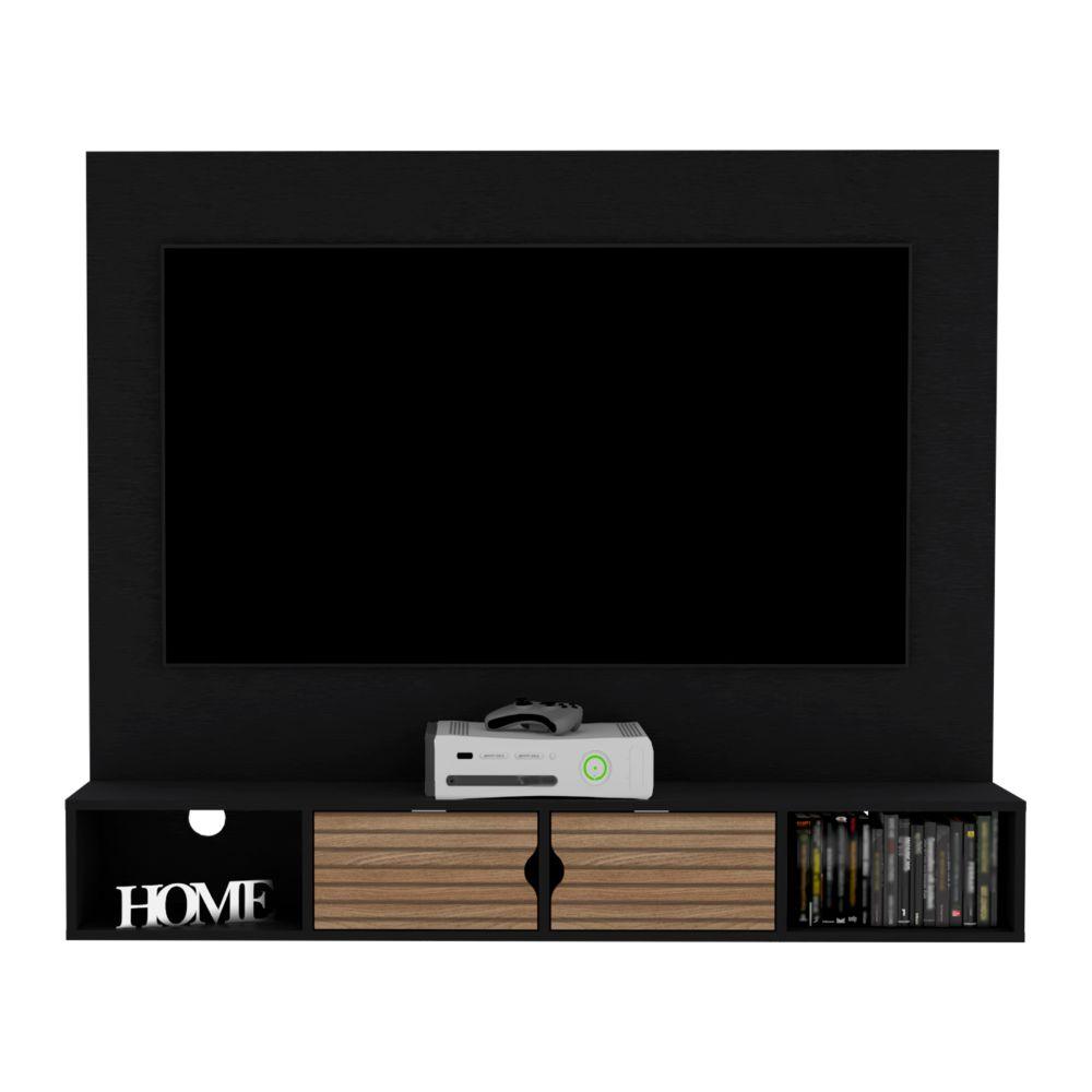 Panel De Tv Montpellier Wengue Y Lenno Para Tv De 60"