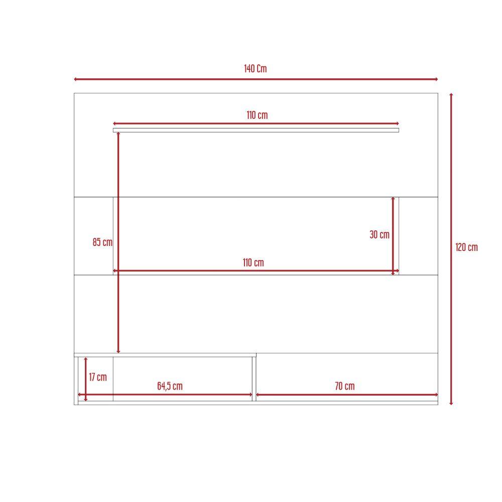 Panel De Tv De Hasta 55'' Veluna Duna Blanco
