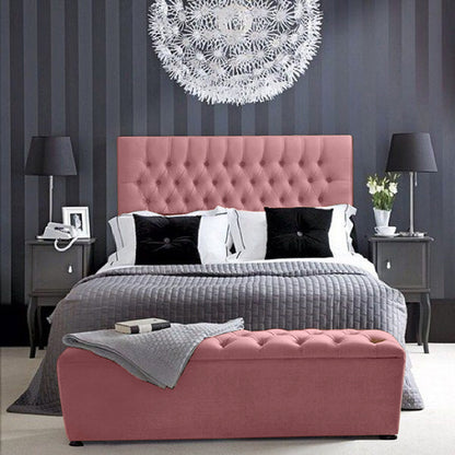 Espaldar de Cama Sencillo Paris 100x150x10 salmon